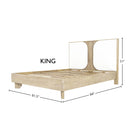 Haru Upholstered Bed in Sand Wash