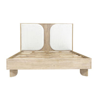 Haru Upholstered Bed in Sand Wash