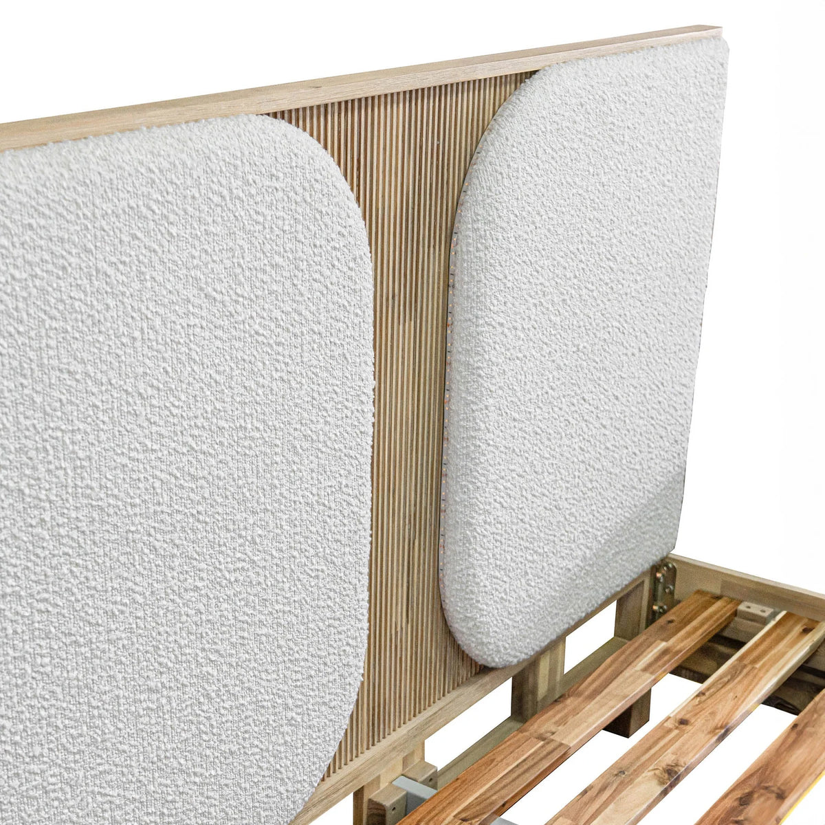 Haru Upholstered Bed in Sand Wash