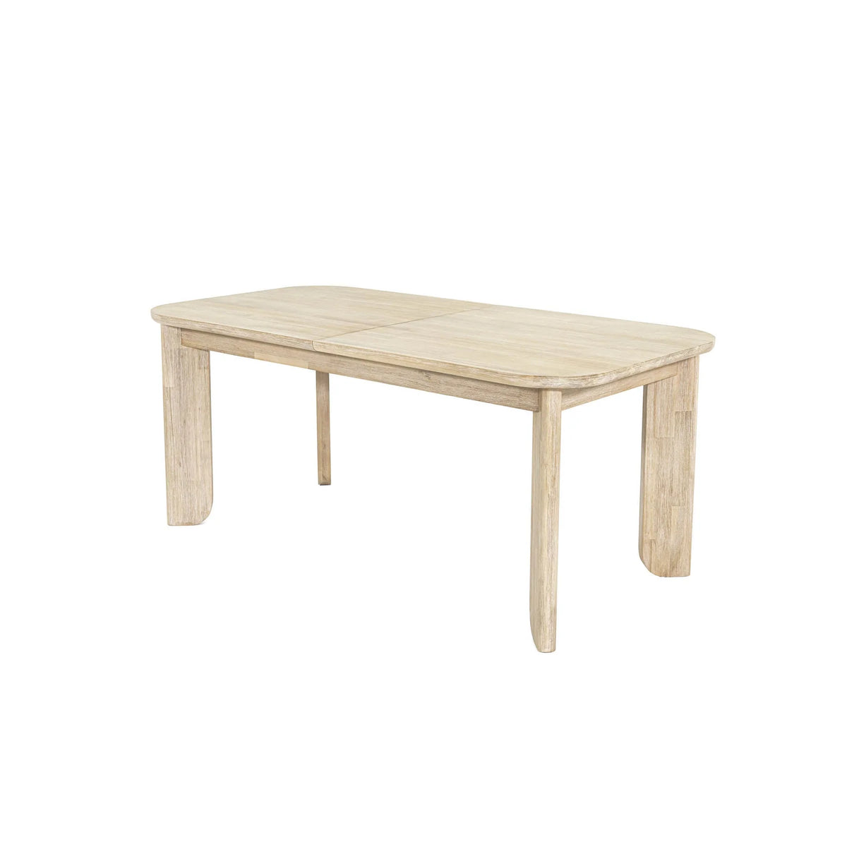 Haru 70"–102" Solid Acacia Extension Dining Table – Sand Wash