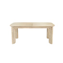Haru 70"–102" Solid Acacia Extension Dining Table – Sand Wash