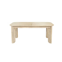 Haru 70"–102" Solid Acacia Extension Dining Table – Sand Wash