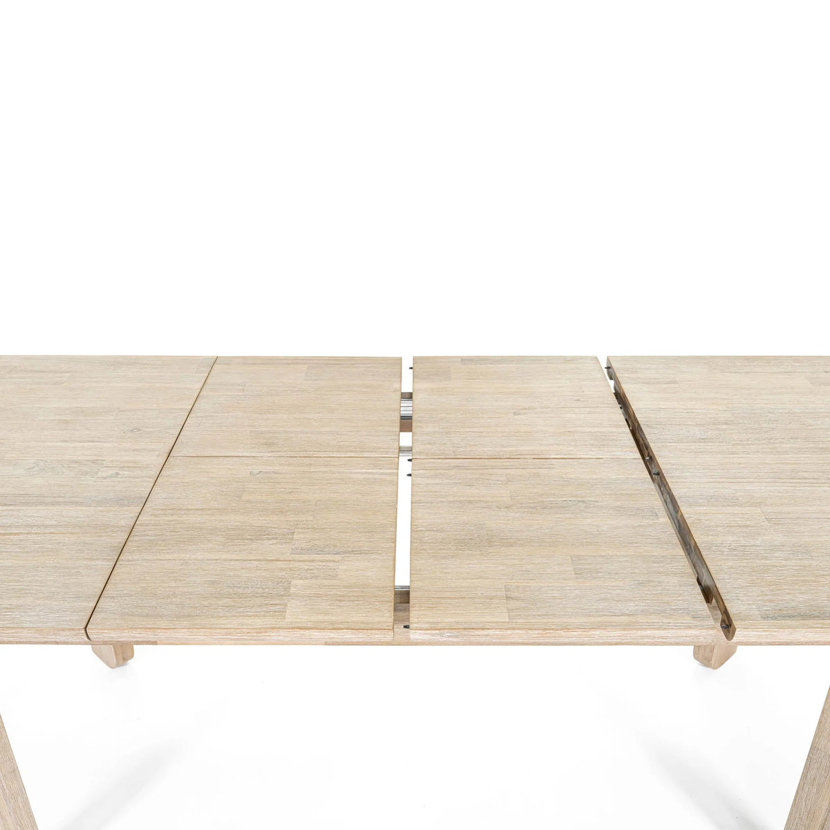 Haru 70"–102" Solid Acacia Extension Dining Table – Sand Wash