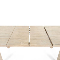 Haru 70"–102" Solid Acacia Extension Dining Table – Sand Wash