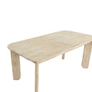 Haru 70"–102" Solid Acacia Extension Dining Table – Sand Wash
