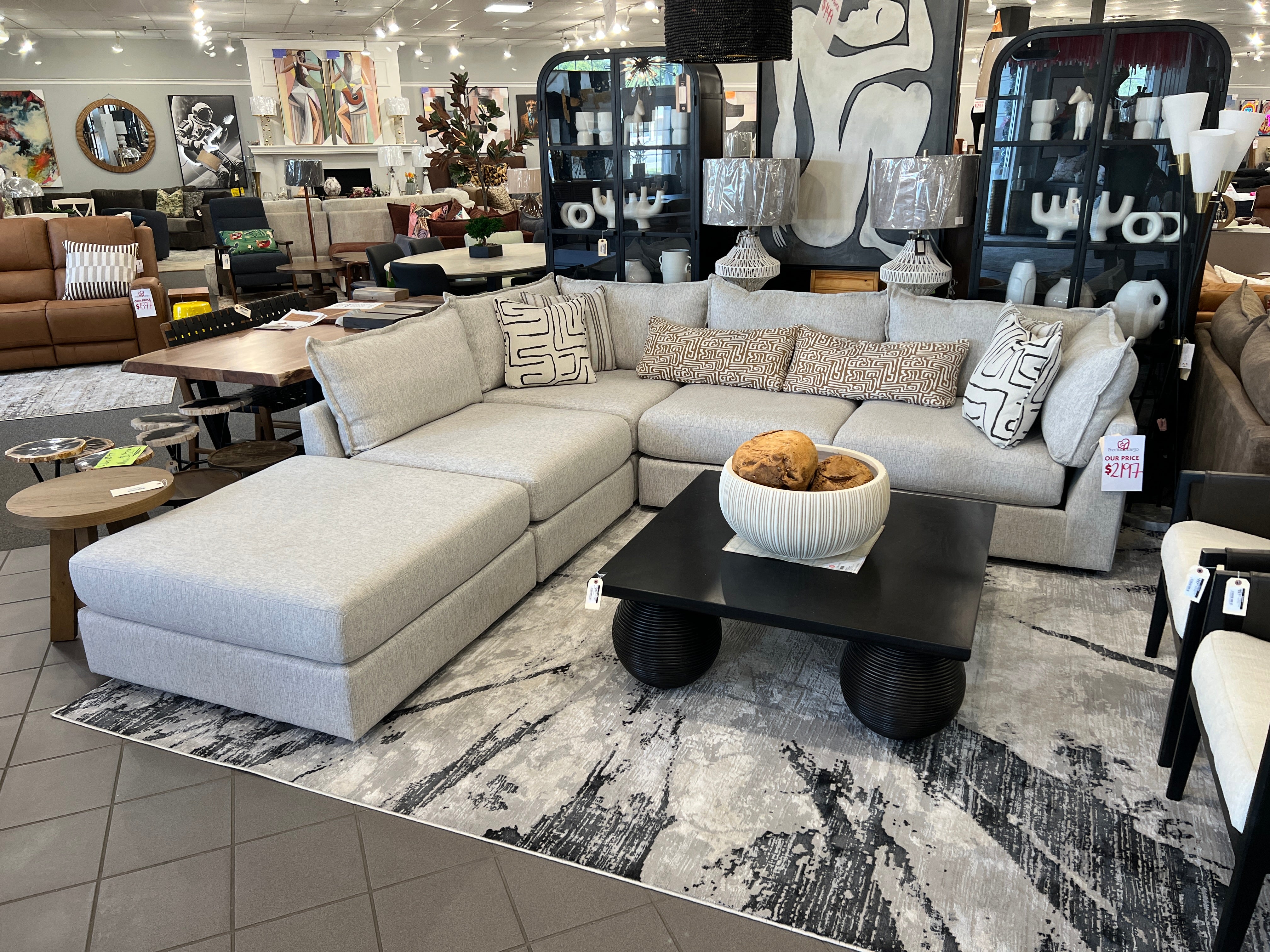 7004 Durango Pewter Modular Sectional