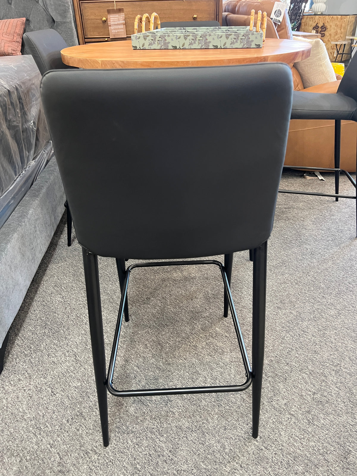 Conway Black Barstool