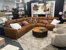 Power Reclining Leather Sectional with Power Headrests Adell Series