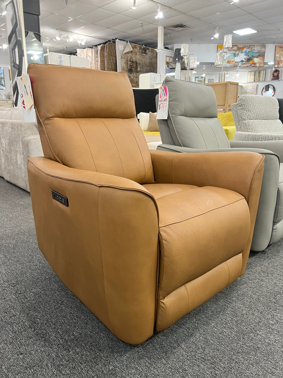 Zero Gravity Power Recliner with Power Headrest & USB Charging