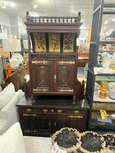 Ornate Antique-Style Hand-Painted Cabinet