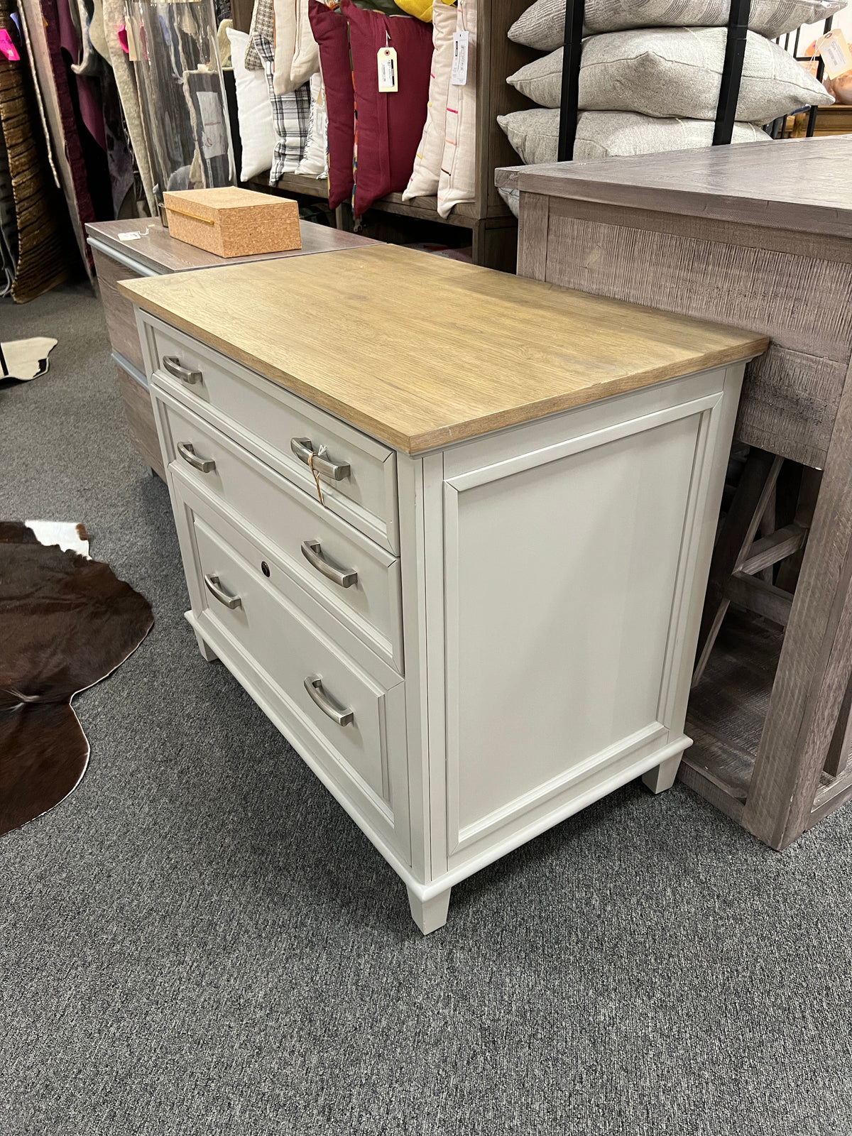 Osborne Lateral File Cabinet in Timeless Oak & Gray