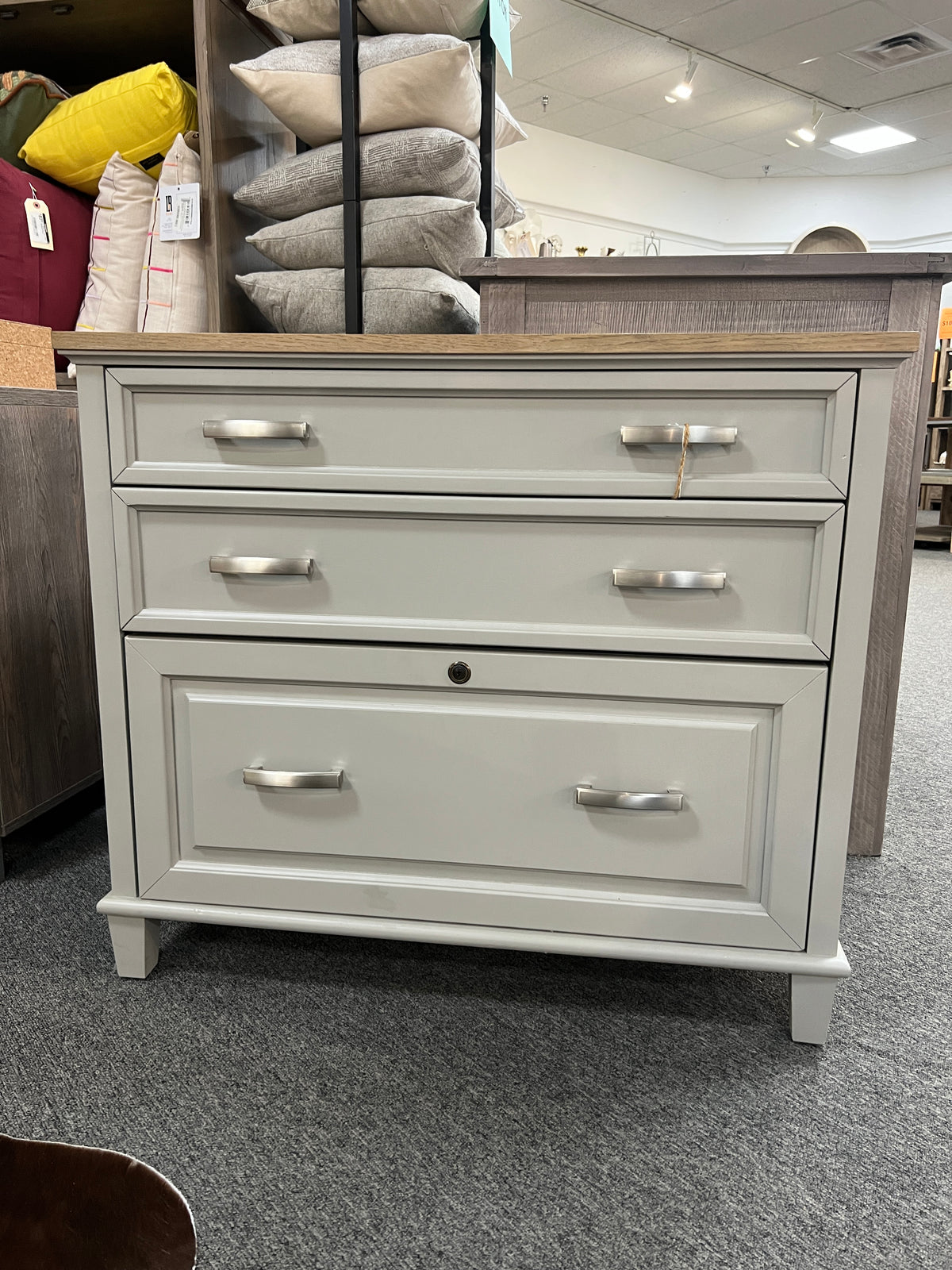 Osborne Lateral File Cabinet in Timeless Oak & Gray