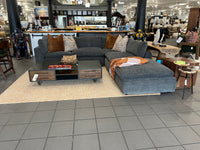 Kensington 5-Piece Modular Cloud Sectional with Ottoman – Marble Grey