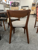 Tahoe Walnut Dining Chair – Upholstered Modern Wood Dining Chair