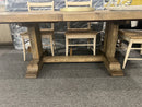 Dita 63"–95" Extendable Reclaimed Pine Dining Table – Warm Natural