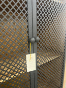Arch Reclaimed Pine & Iron Cabinet – Medium Grey