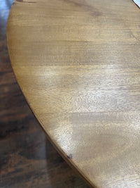 Bodhi 42" Round Solid Mango Wood Dining Table – Brown