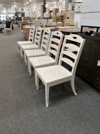 Riverside Cora Ladderback Dining Side Chair – Cloud White