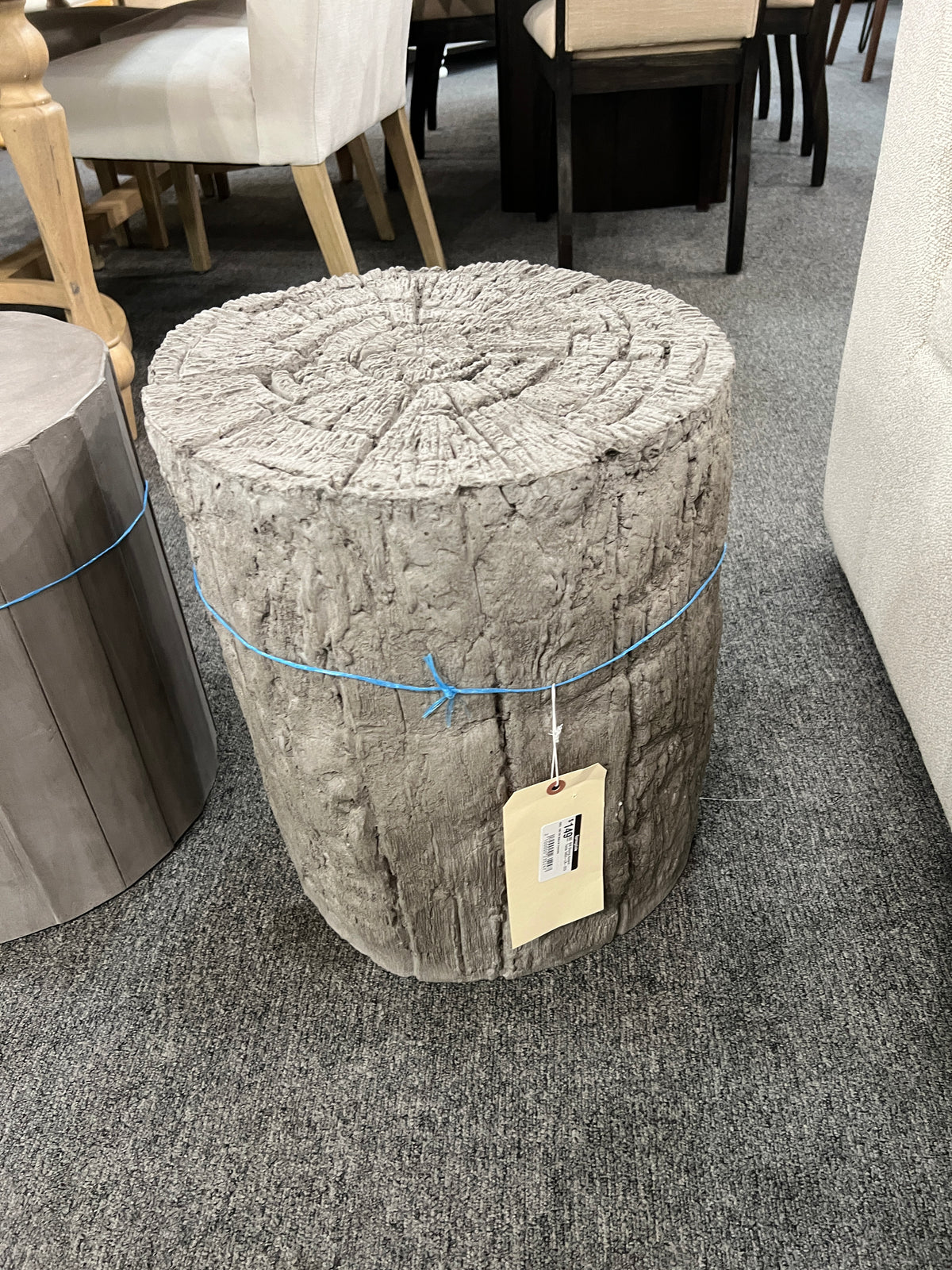 Stump Accent Table – Weathered Gray