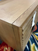 Tanner 78” Four-Door Ash Media Console – Flaxen