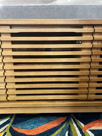 Tanner 78” Four-Door Ash Media Console – Flaxen