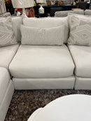 Hobnob Cotton 5-Piece Modular Sectional with Ottoman