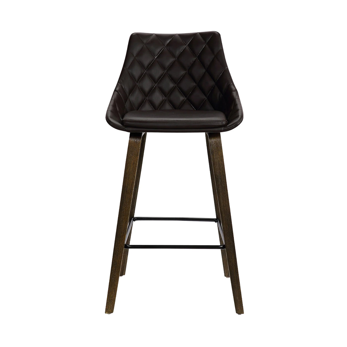 Dani Brown Faux Leather 26" Counter Stool