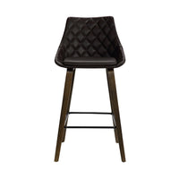 Dani Brown Faux Leather 26" Counter Stool