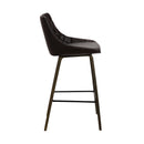 Dani Brown Faux Leather 26" Counter Stool