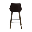 Dani Brown Faux Leather 26" Counter Stool