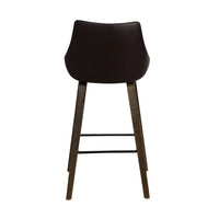 Dani Brown Faux Leather 26" Counter Stool