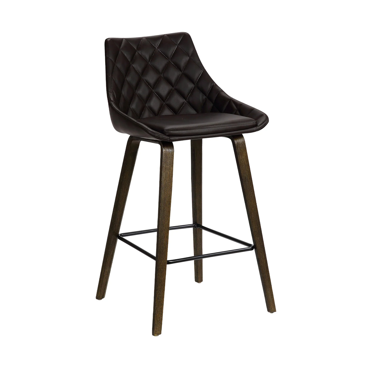 Dani Brown Faux Leather 26" Counter Stool