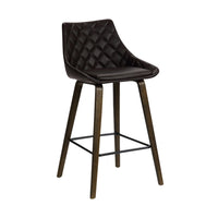 Dani Brown Faux Leather 26" Counter Stool