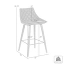Dani Brown Faux Leather 26" Counter Stool