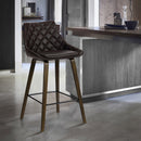 Dani Brown Faux Leather 26" Counter Stool