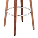 Daxton Brown Faux Leather 30" Swivel Bar Stool