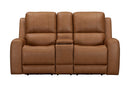 Belmont Lyric Caramel Zero-Gravity Power Loveseat