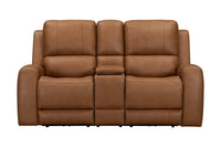 Belmont Lyric Caramel Zero-Gravity Power Loveseat