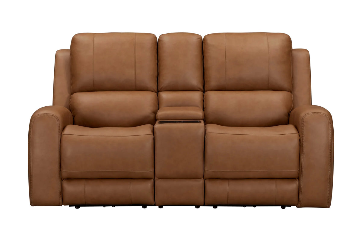 Belmont Lyric Caramel Zero-Gravity Power Loveseat