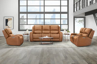 Parker House Belmont Lyric Caramel Zero-Gravity Power Sofa