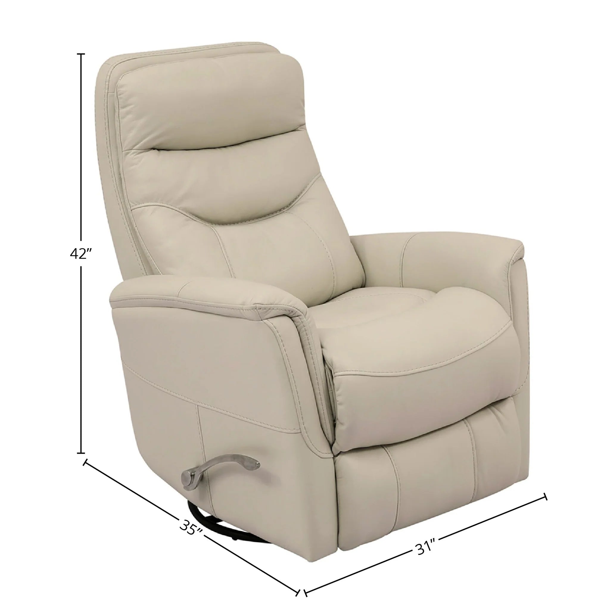 Parker House Gemini Leather Swivel Glider Recliner