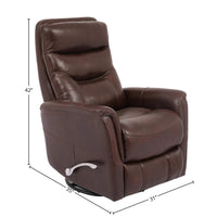 Parker House Gemini Leather Swivel Glider Recliner