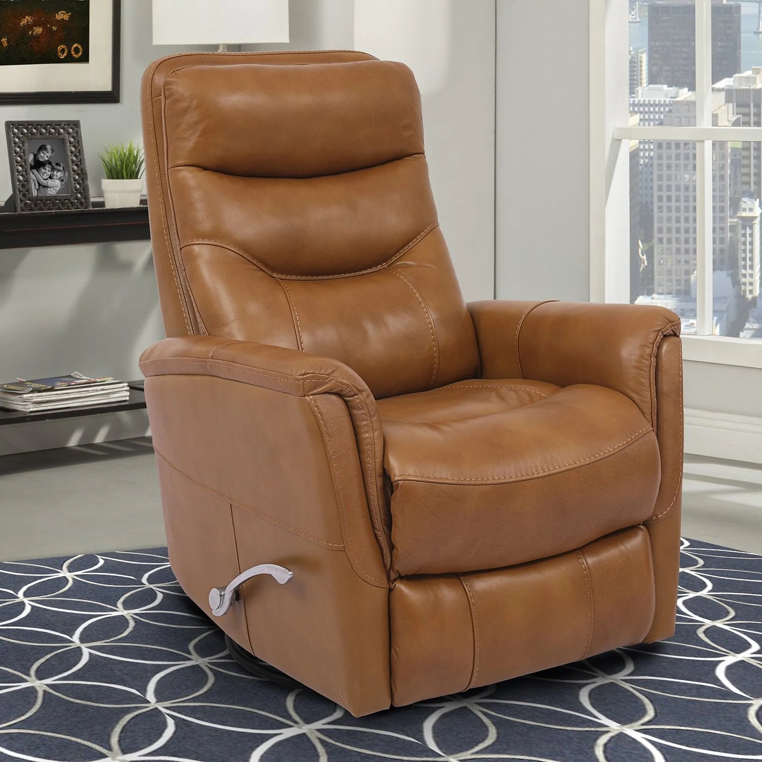 Parker House Gemini Leather Swivel Glider Recliner