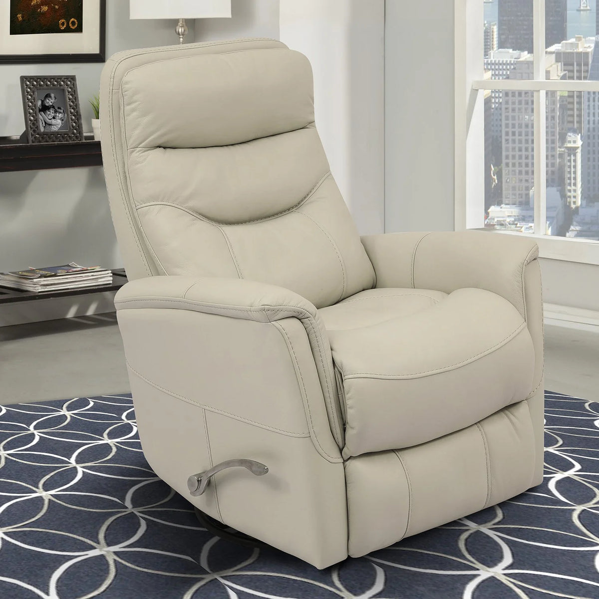 Parker House Gemini Leather Swivel Glider Recliner