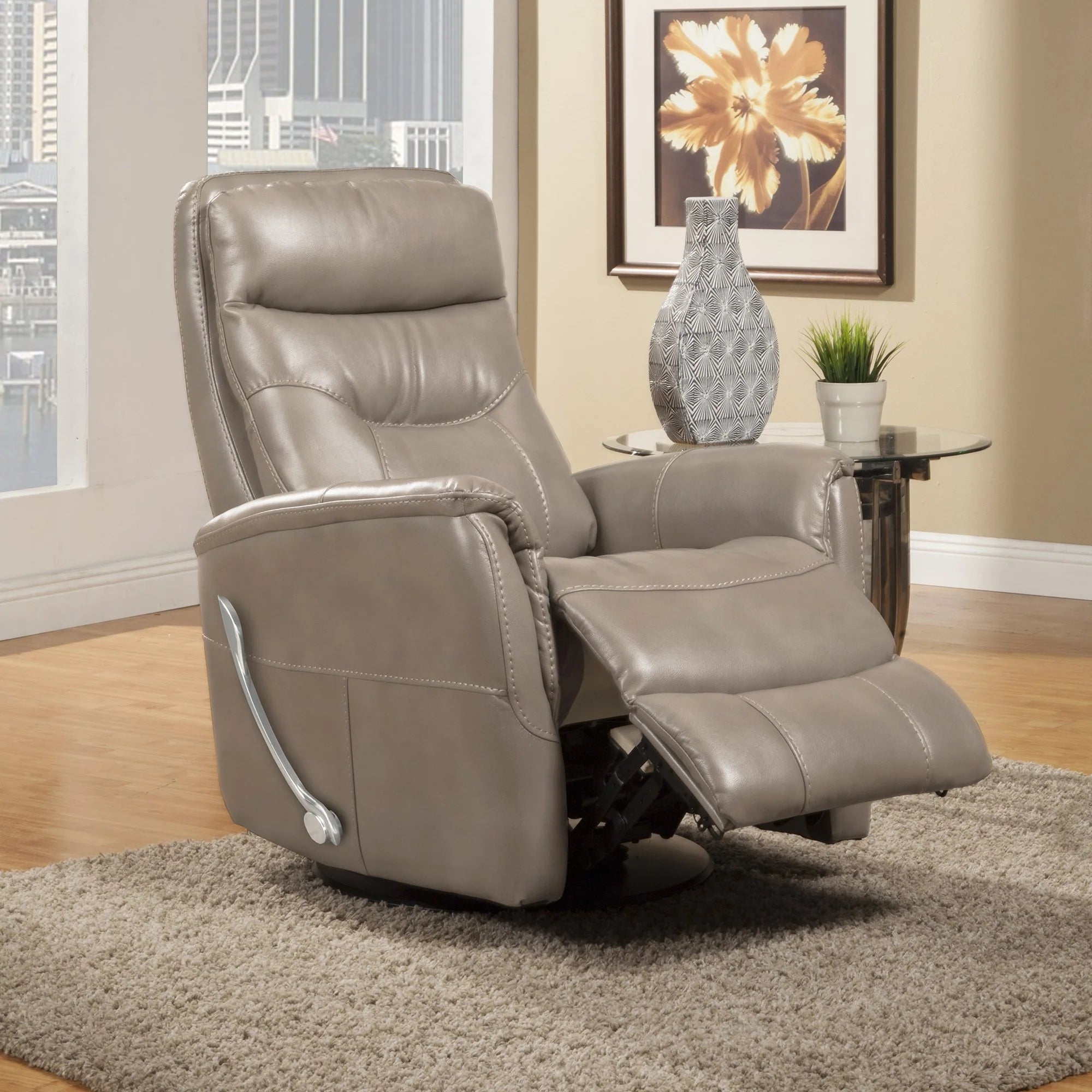 Parker House Gemini Leather Swivel Glider Recliner