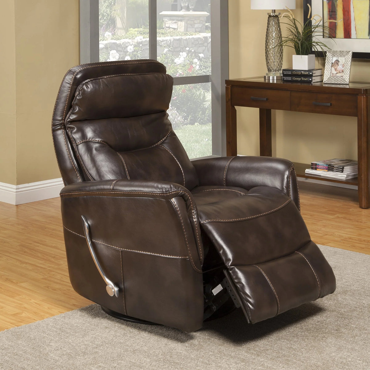 Parker House Gemini Leather Swivel Glider Recliner