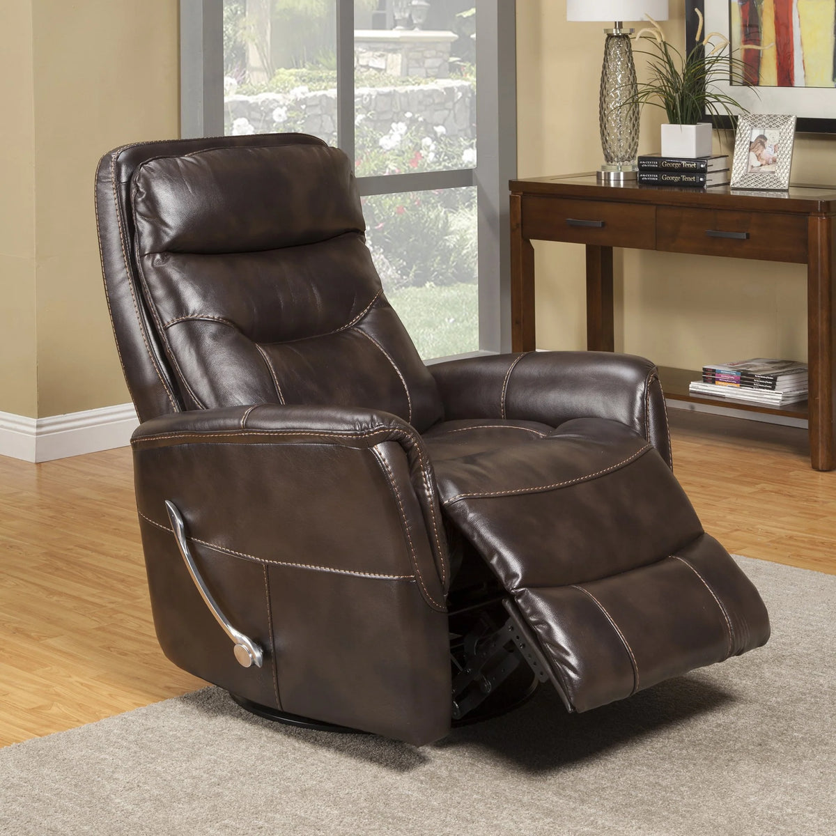 Parker House Gemini Leather Swivel Glider Recliner