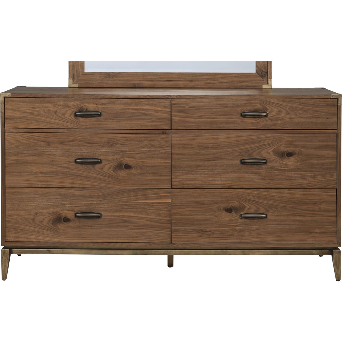 Adler Six Drawer Dresser in Natural Walnut