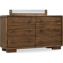Six-Drawer Acacia Wood Dresser in Impala Finish - Boka Series
