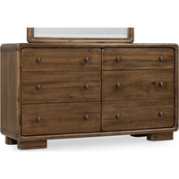 Six-Drawer Acacia Wood Dresser in Impala Finish - Boka Series